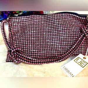 Urban Expressions Pink Rhinestone Bag brand NWT 👛excellent condition!
